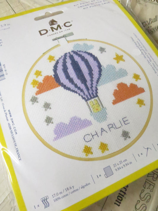 Hello Baby Folk Art Style Cross Stitch Embroidery Kit