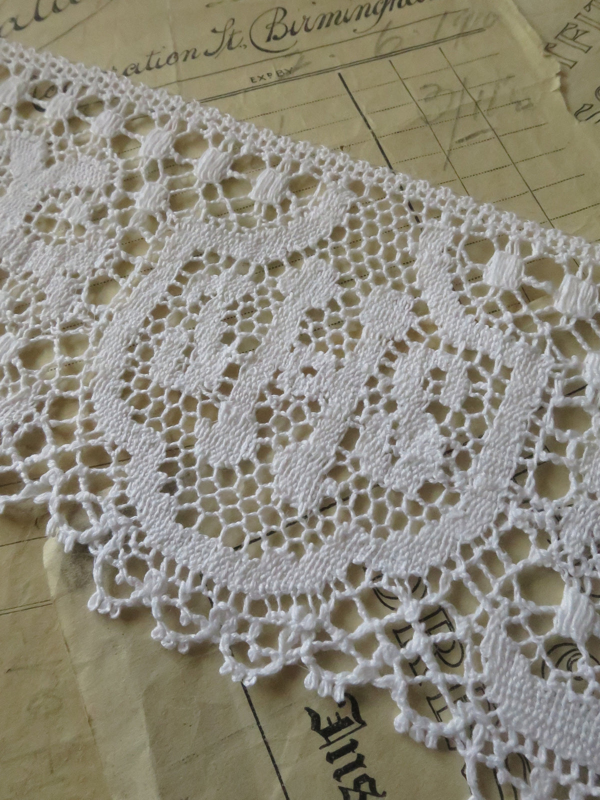 Ecclesiastical Pattern White White English Nottingham Cluny Lace - Liturgical Ecclesiastical - 8.5 ...