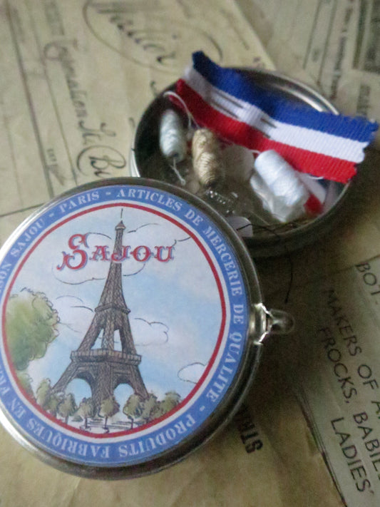 Sajou Travel Sewing Kit Haberdashery Tin
