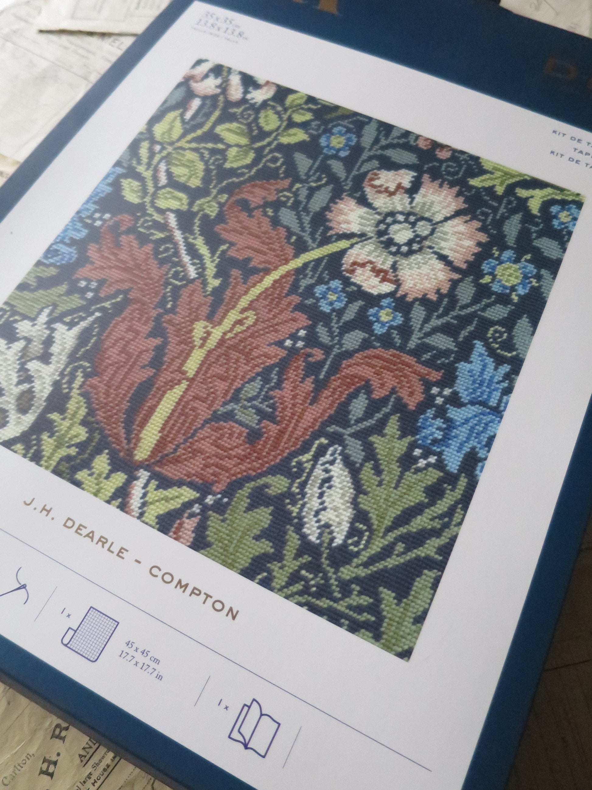V&A J.H. Dearle 'Compton' Cushion Front Tapestry Kit