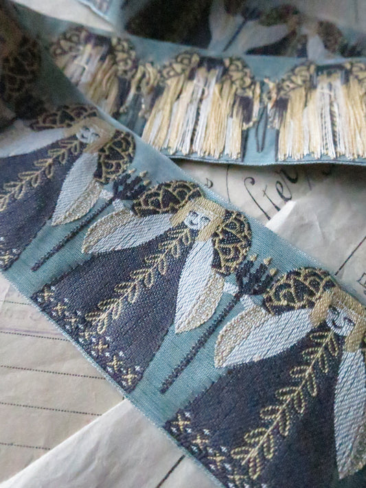 Angels 50 mm Liturgical Jacquard Woven Ribbon