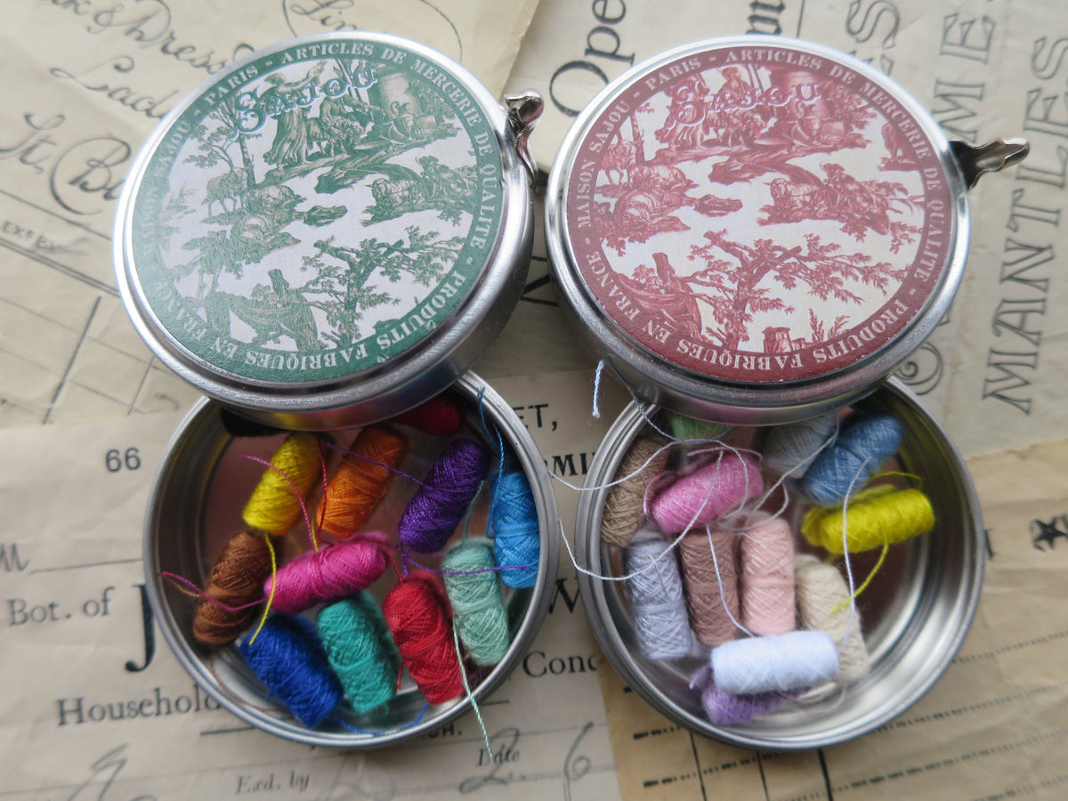 Mini Cocoons Sajou Tins of Mini Thread Cocoons – Penelope Textiles Ltd