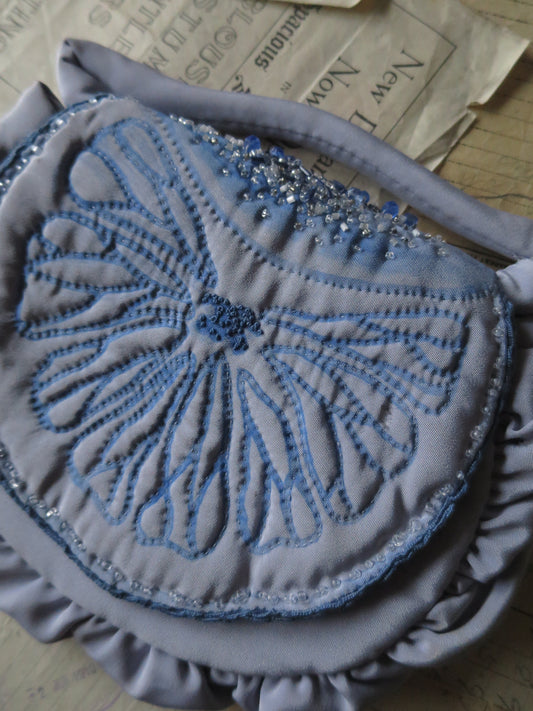 Vintage 1970's Evening Bag- Beading & Hand Embroidery