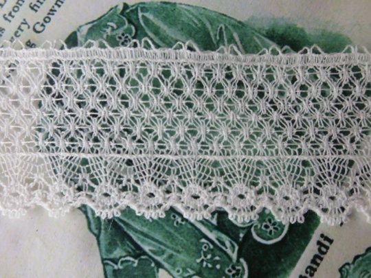 Off White English Nottingham Lace- Delicate Lace- 2.7 cm