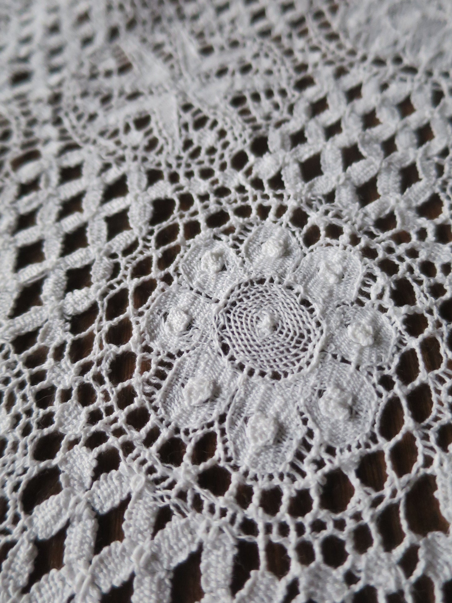 White English Nottingham Liturgical Ecclesiastical Lace Fabric- 140 cm Wide- Sold by the 1/2 Meter