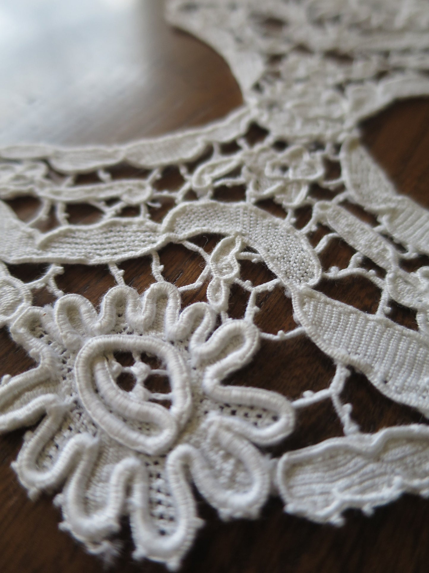 Antique Edwardian Venetian Point Lace Applique