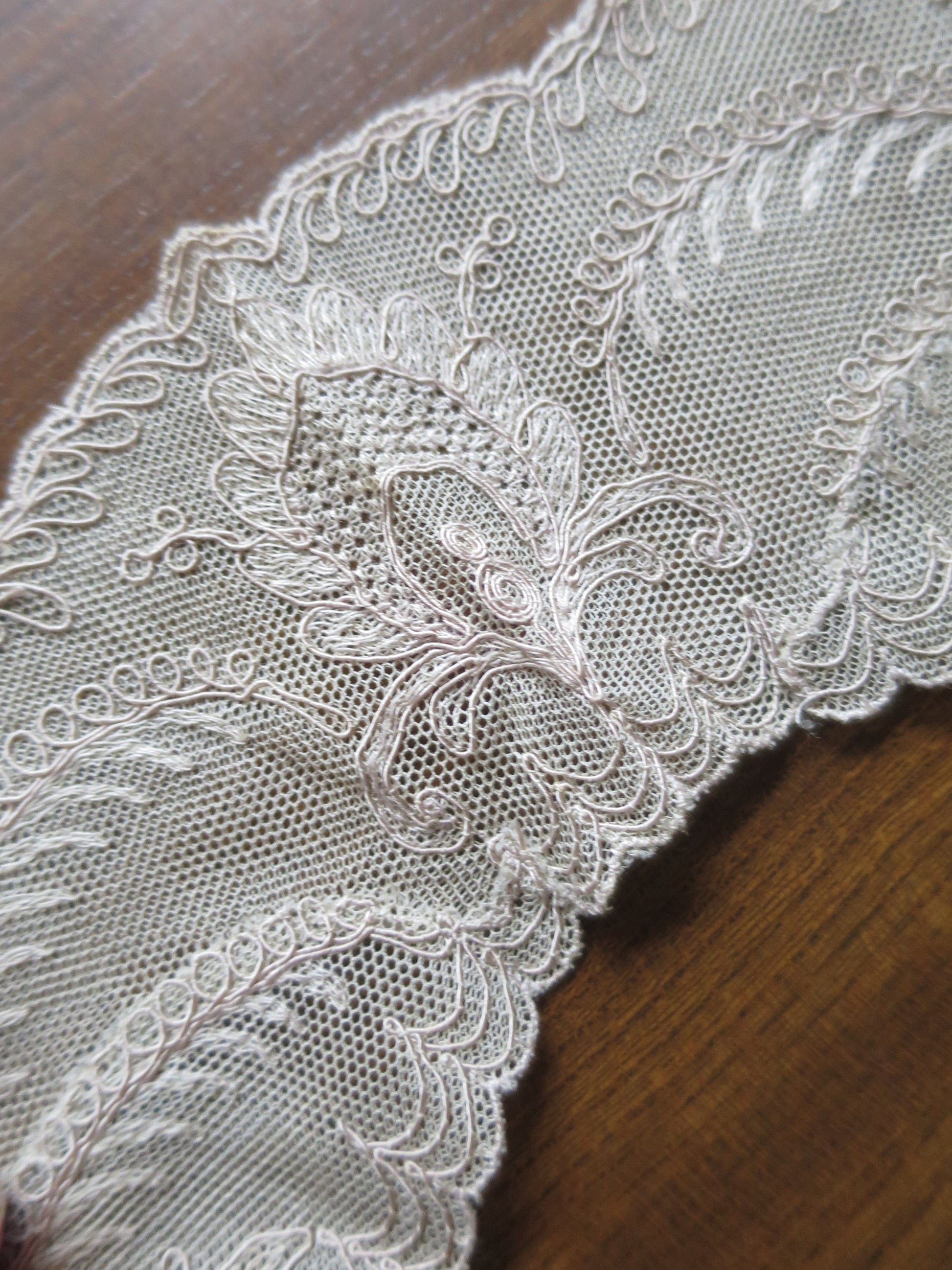 Antique Edwardian Schiffli Lace Dress Yoke