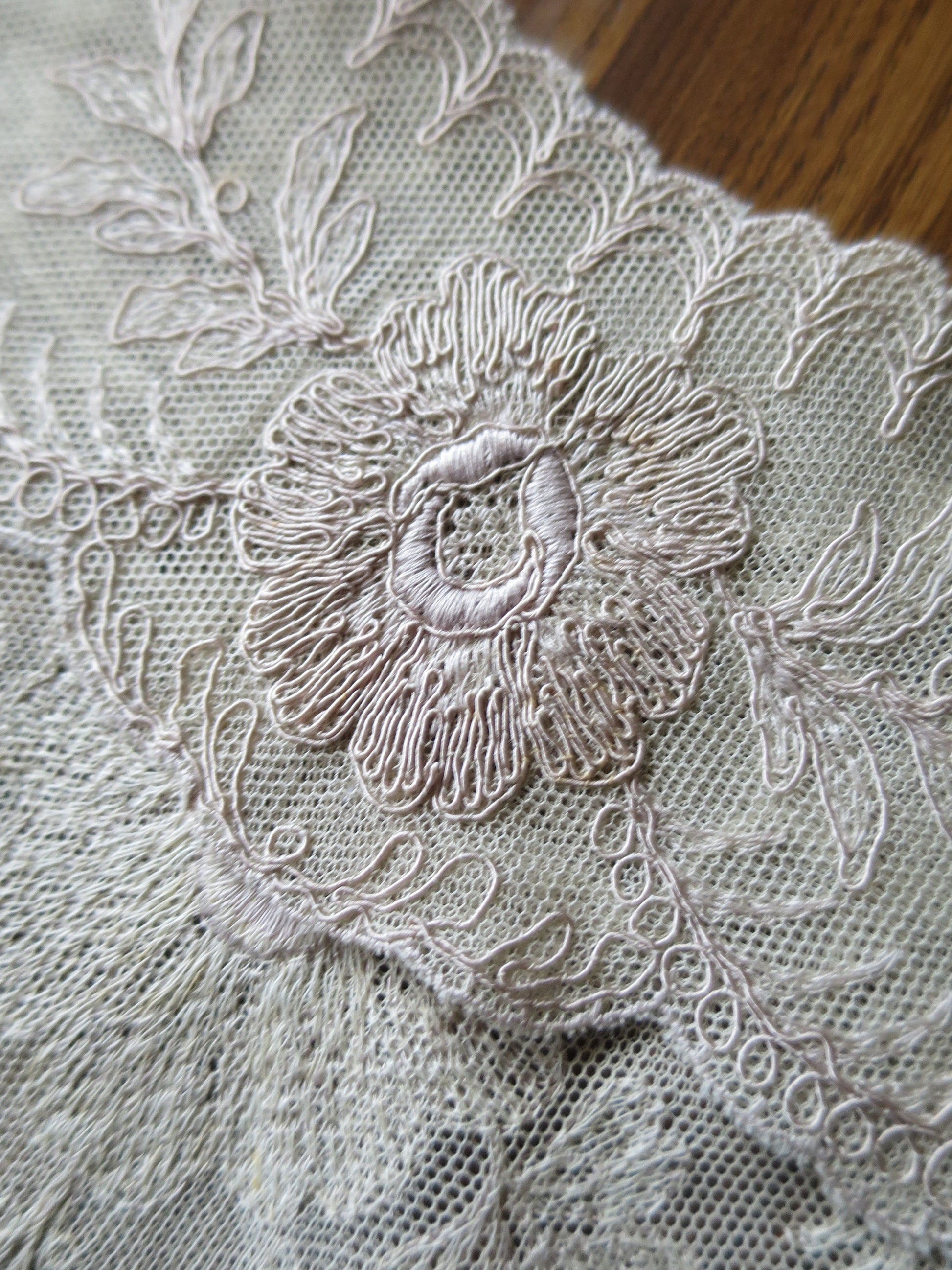 Antique Edwardian Schiffli Lace Dress Yoke