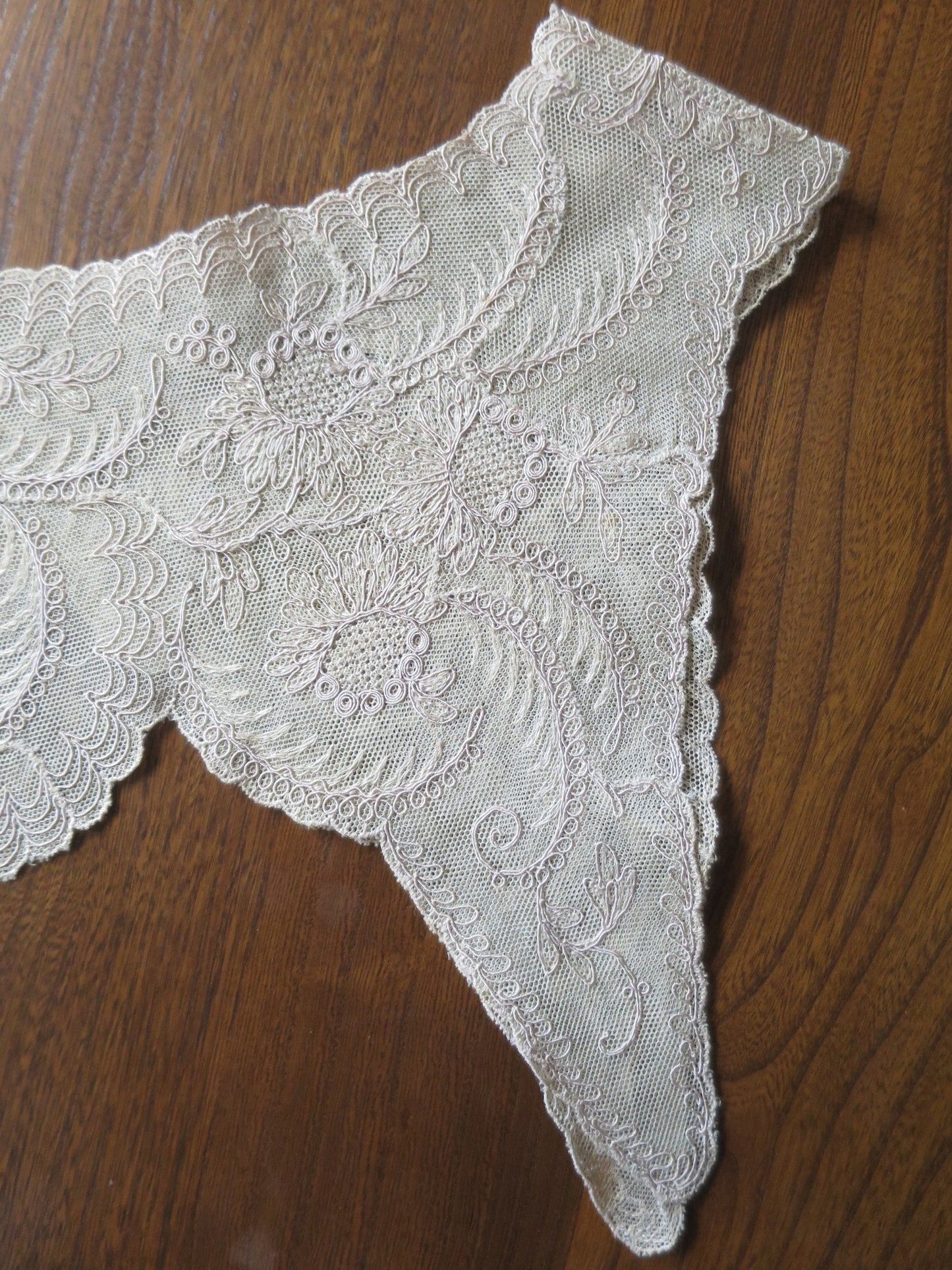 Antique Edwardian Schiffli Lace Dress Yoke