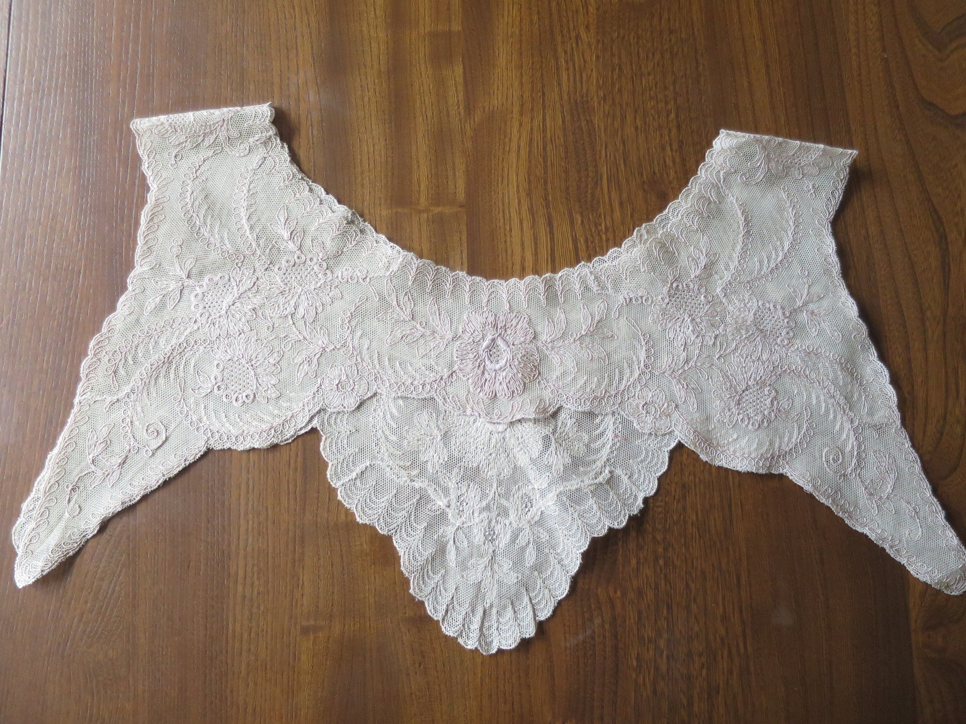 Antique Edwardian Schiffli Lace Dress Yoke