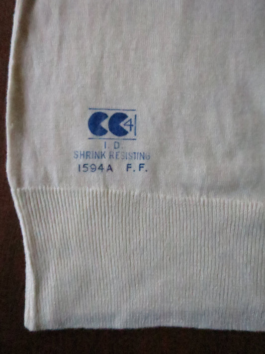 Vintage Unused CC41 WW2 'Braemar' Fully Fashioned Pure New Wool Vest