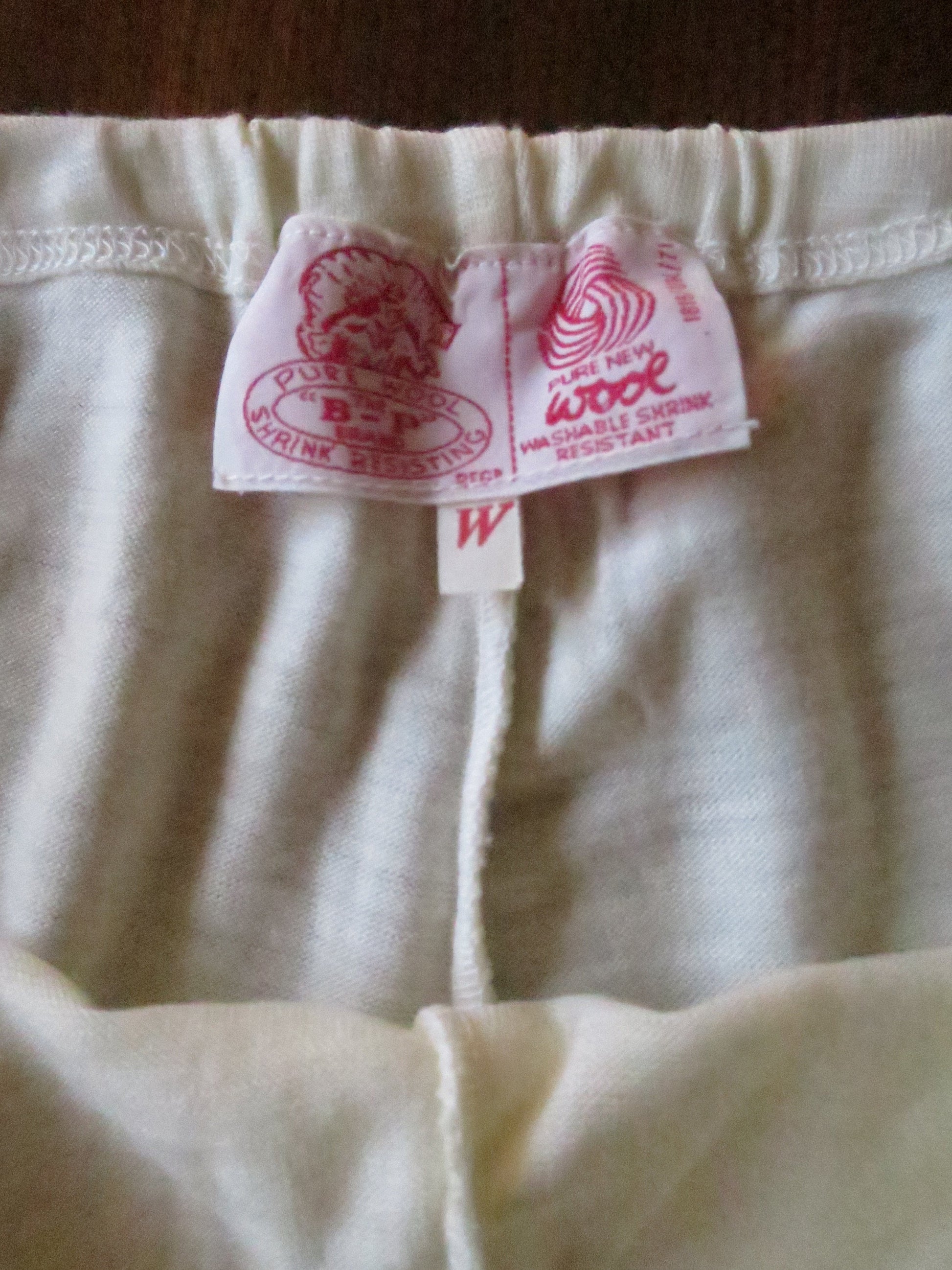 Vintage 1940's Unused 'The BP Brand' Pure New Wool Vest & Bloomers Set