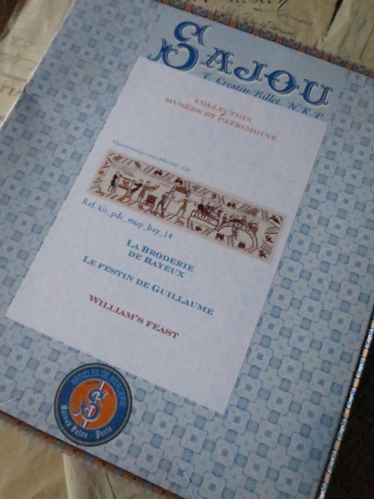 Sajou Museum & Heritage Bayeux Tapestry Embroidery Kit- The Pledge of Bayeux