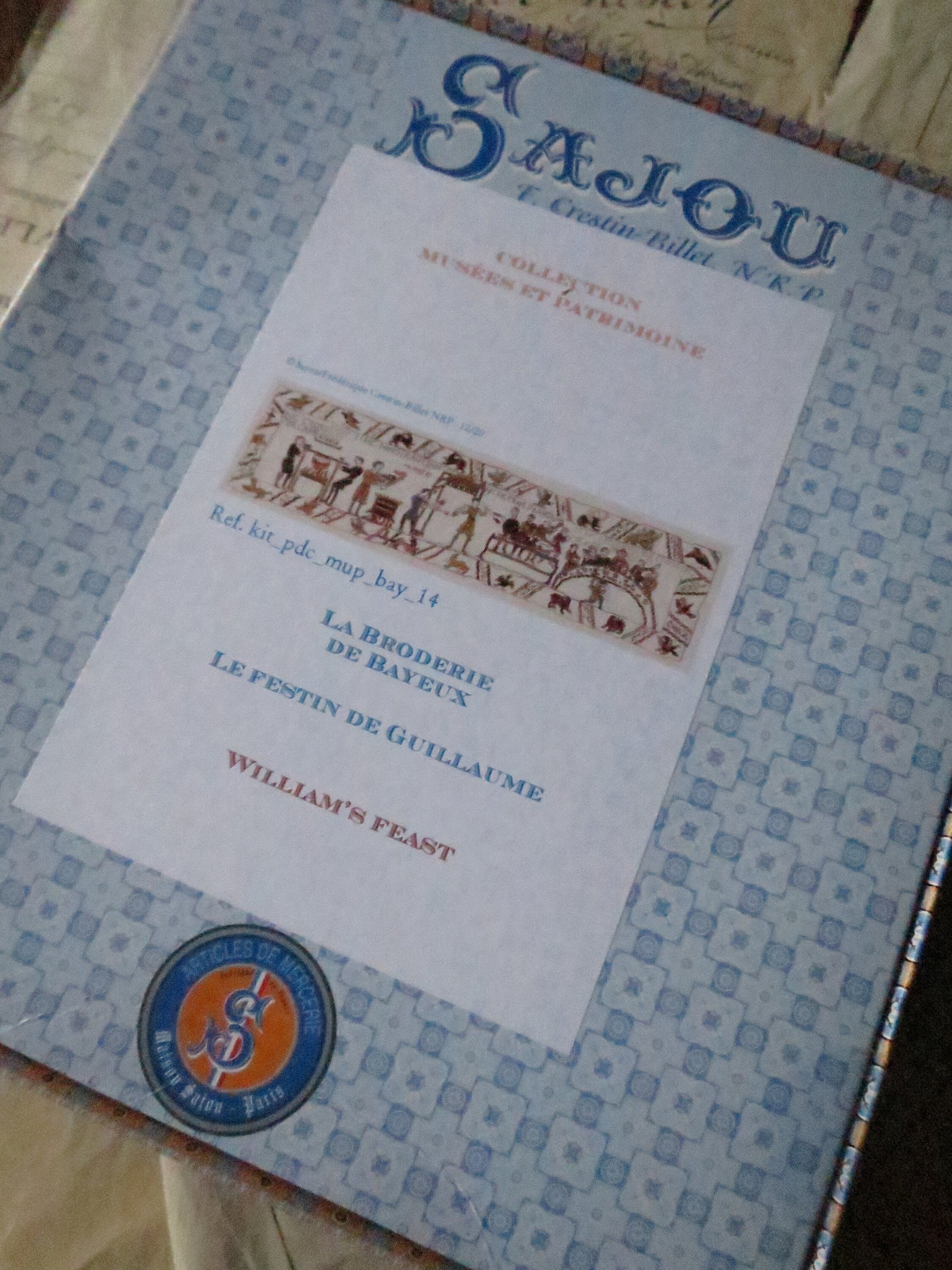 Sajou Museum & Heritage Bayeux Tapestry Embroidery Kit- The Pledge of Bayeux