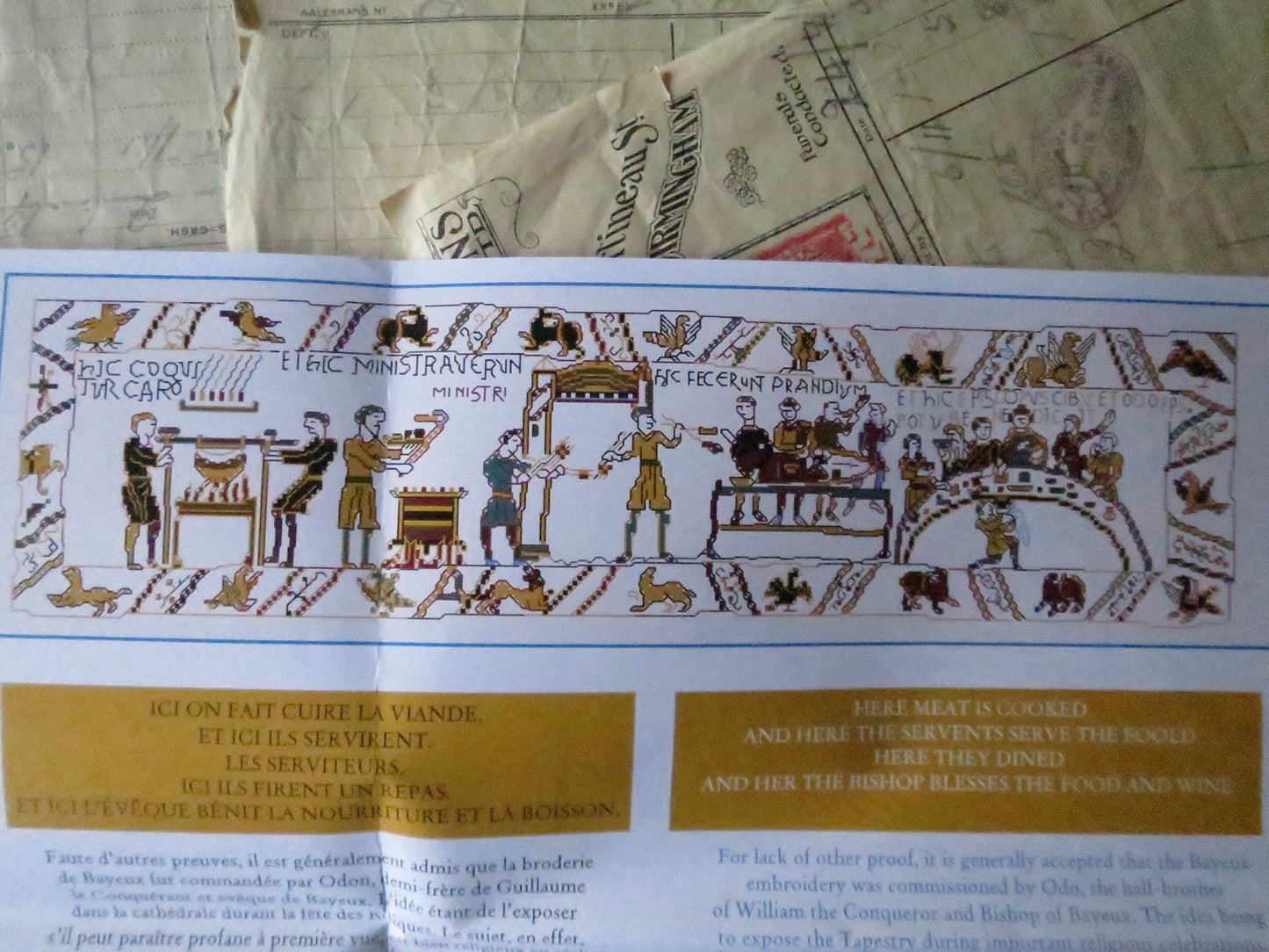 Sajou Museum & Heritage Bayeux Tapestry Embroidery Kit- Williams Feast