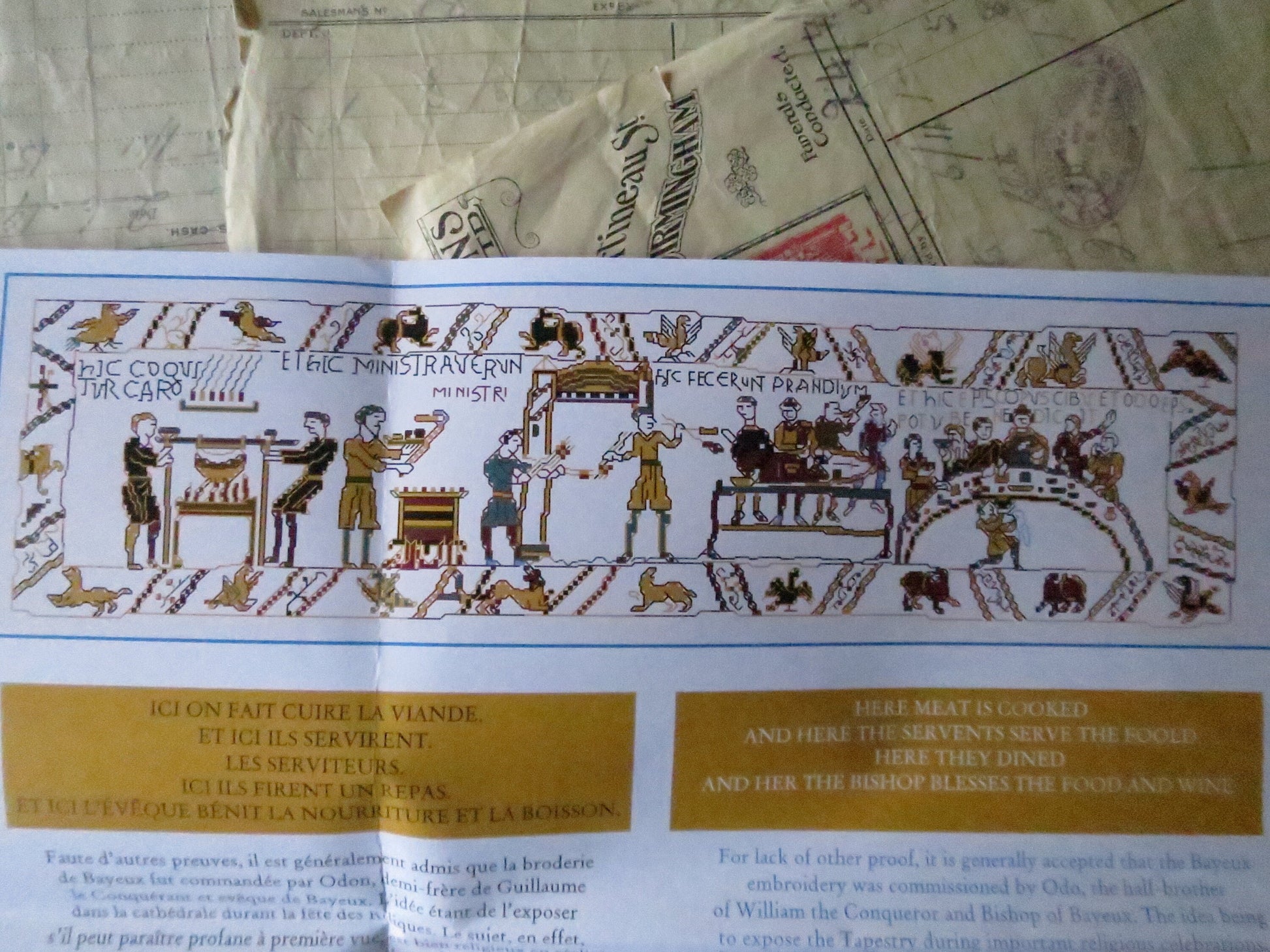Sajou Museum & Heritage Bayeux Tapestry Embroidery Kit- Williams Feast