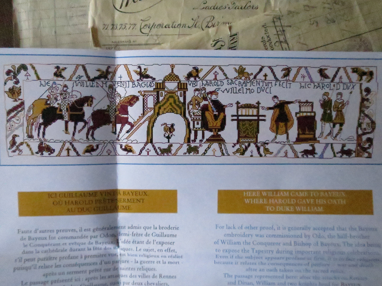 Sajou Museum & Heritage Bayeux Tapestry Embroidery Chart- Pledge of Bayeux