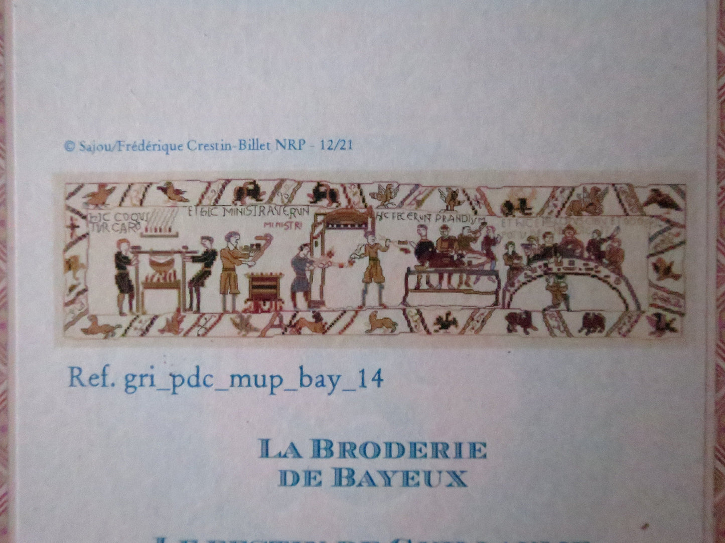 Sajou Museum & Heritage Bayeux Tapestry Embroidery Chart- Williams Feast