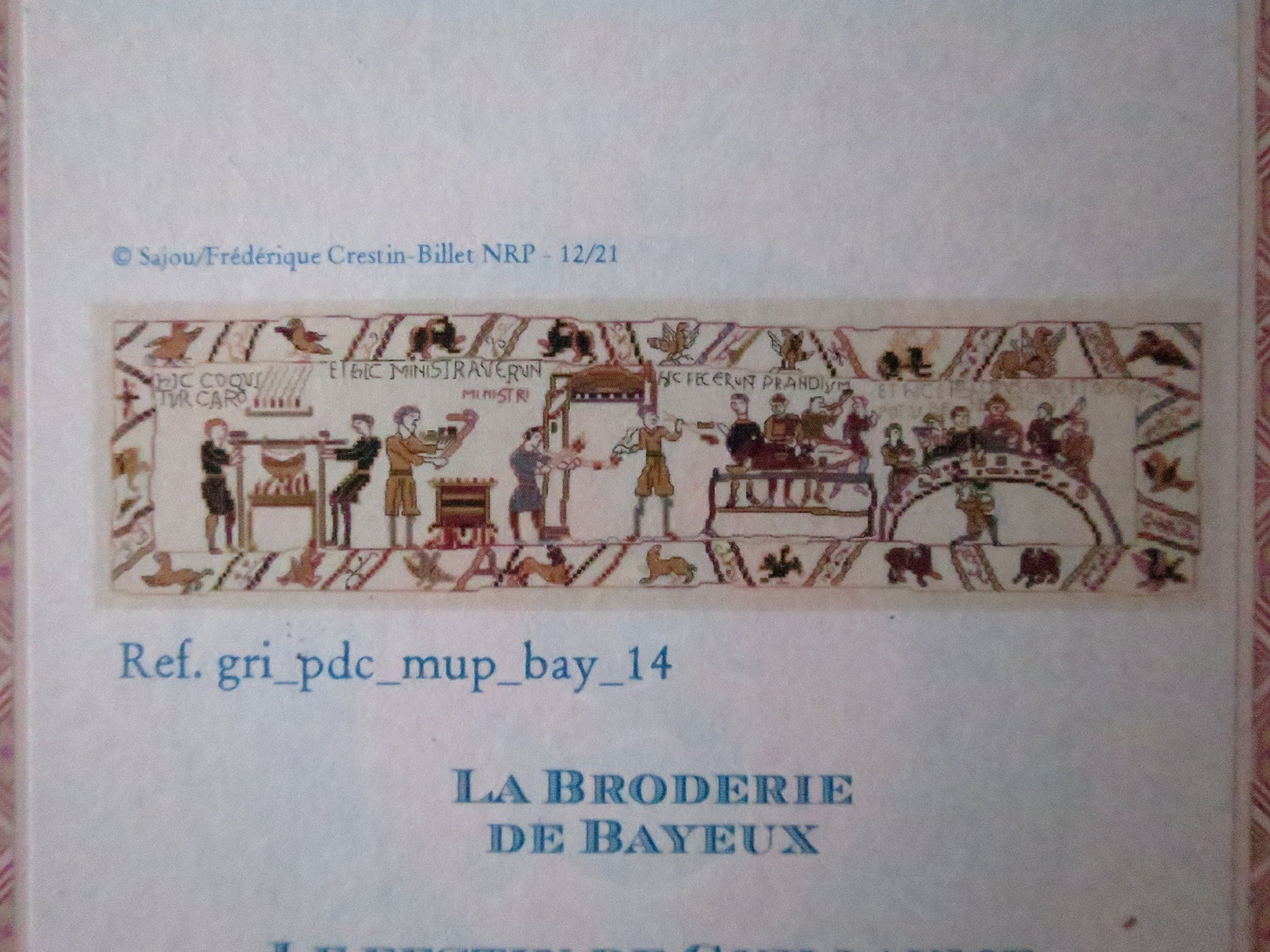 Sajou Museum & Heritage Bayeux Tapestry Embroidery Chart- Williams Feast