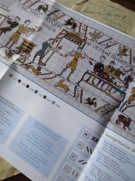 Sajou Museum & Heritage Bayeux Tapestry Embroidery Chart- Williams Feast