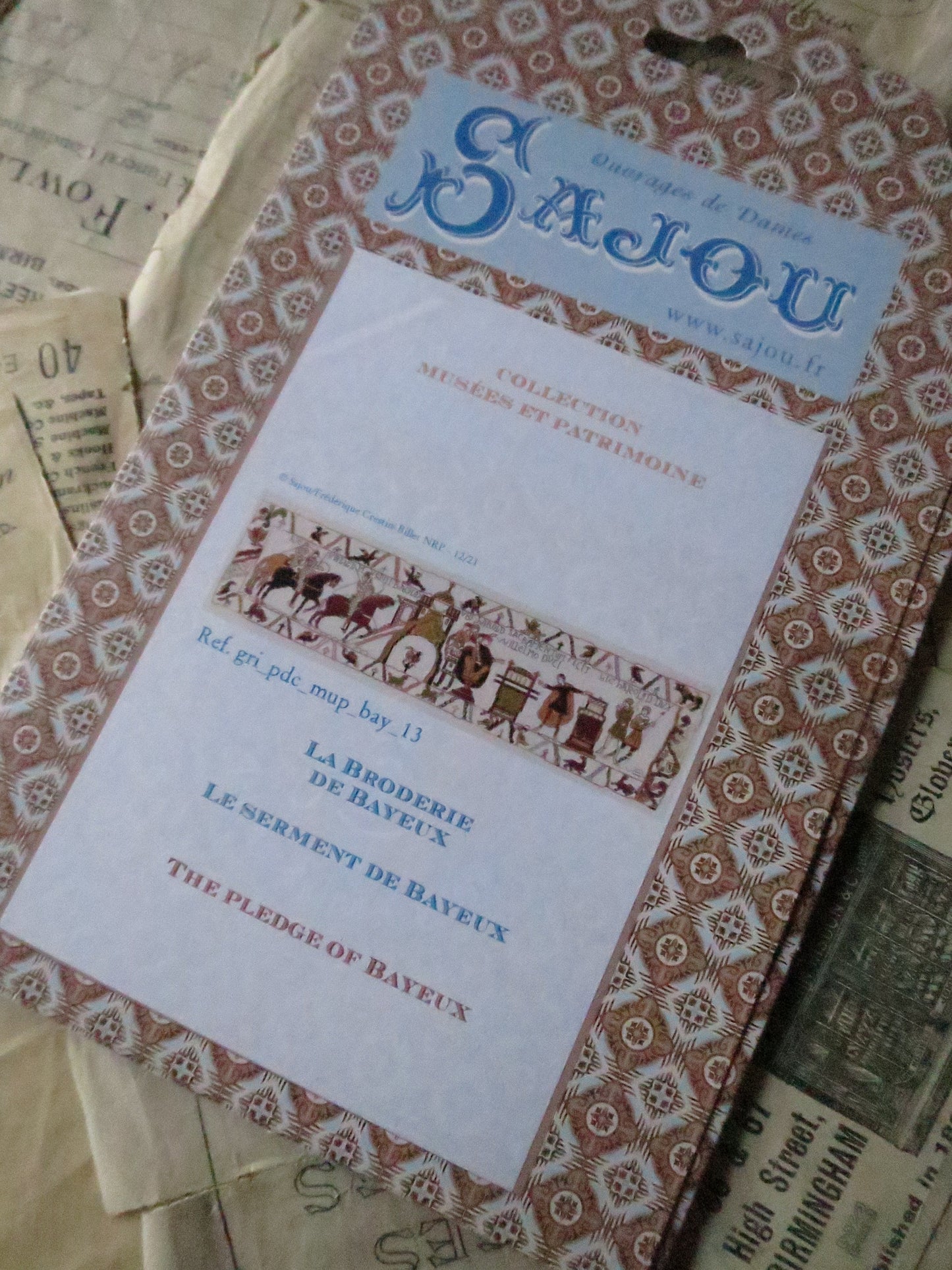 Sajou Museum & Heritage Bayeux Tapestry Embroidery Chart- Pledge of Bayeux