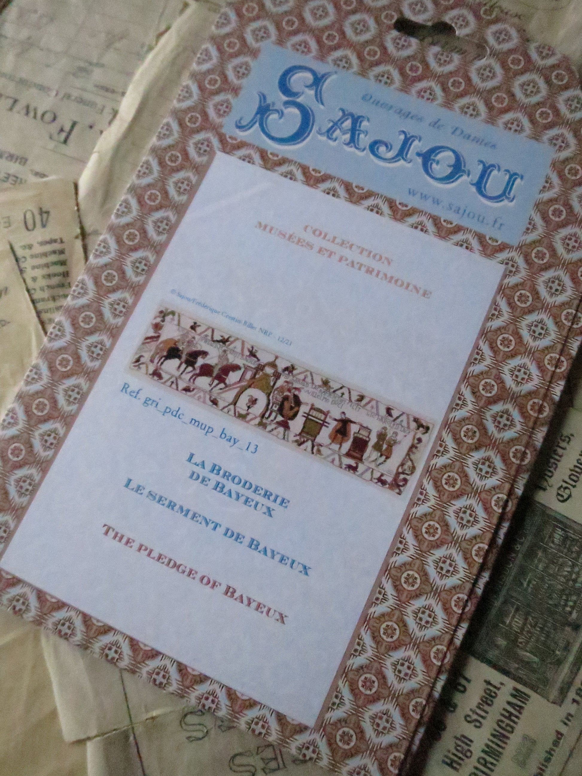Sajou Museum & Heritage Bayeux Tapestry Embroidery Chart- Pledge of Bayeux