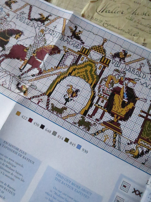 Sajou Museum & Heritage Bayeux Tapestry Embroidery Chart- Pledge of Bayeux