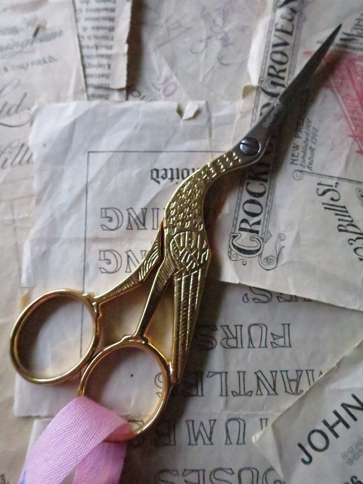 Sajou Large Gilded Stork Scissors