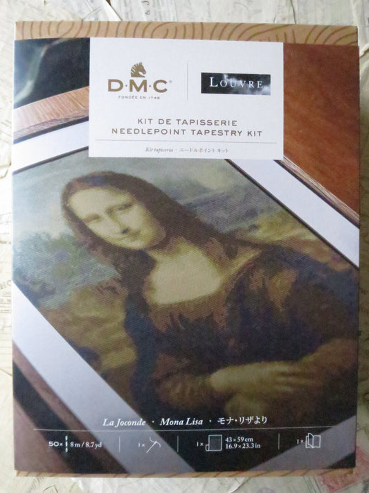 The Louvre Mona Lisa Leonardo Da Vinci Tapestry Needlepoint Kit