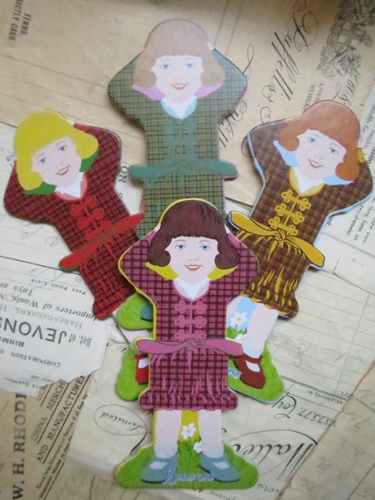Sajou Little Girl Thread & Ribbon Cards- Family 2