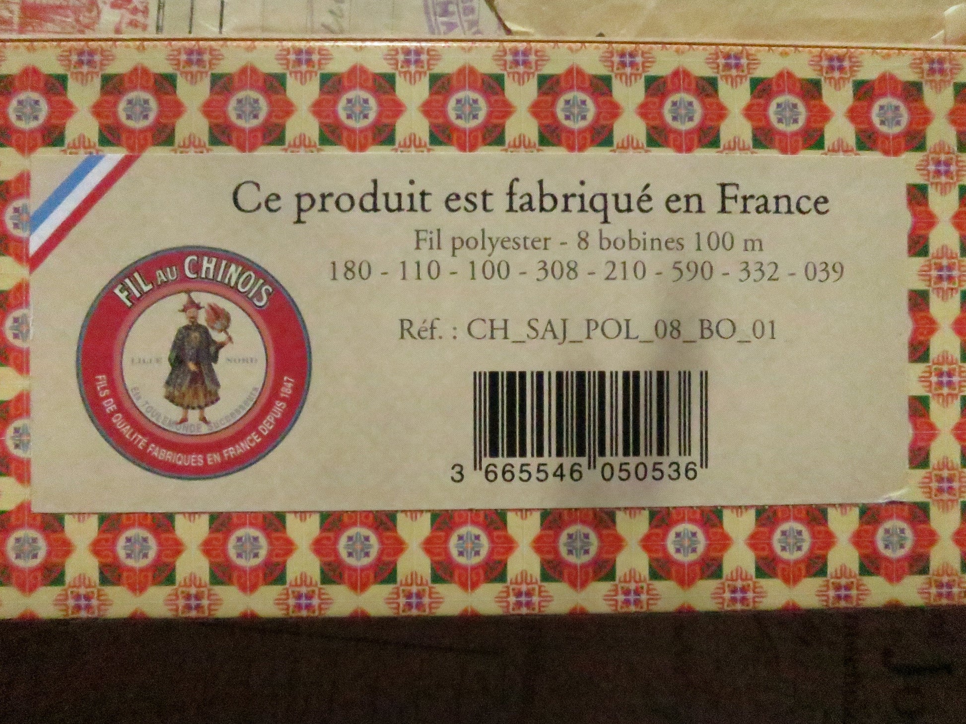 Sajou Fil au Chinois Polyvalent Polyester Sewing Thread Boxed Set