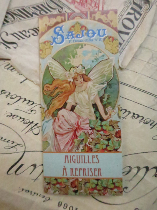 Sajou Booklet 6 Sharp Point Darning Needles- Sajou Fairy