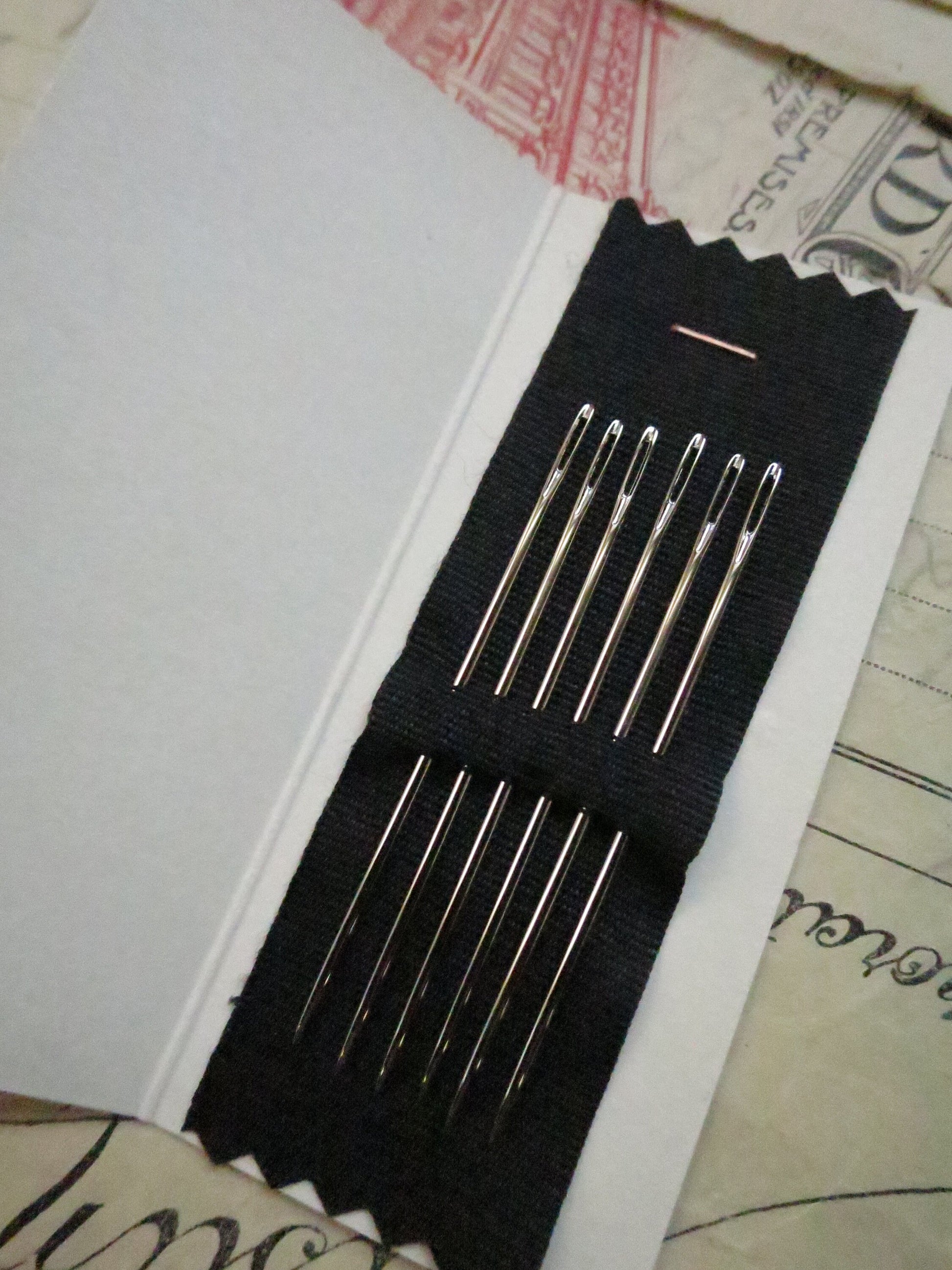 Sajou Booklet 6 Sharp Point Darning Needles- Flowers