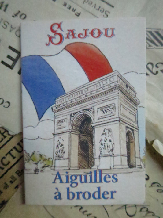 Sajou Booklet- 6 Round Point Embroidery Needles