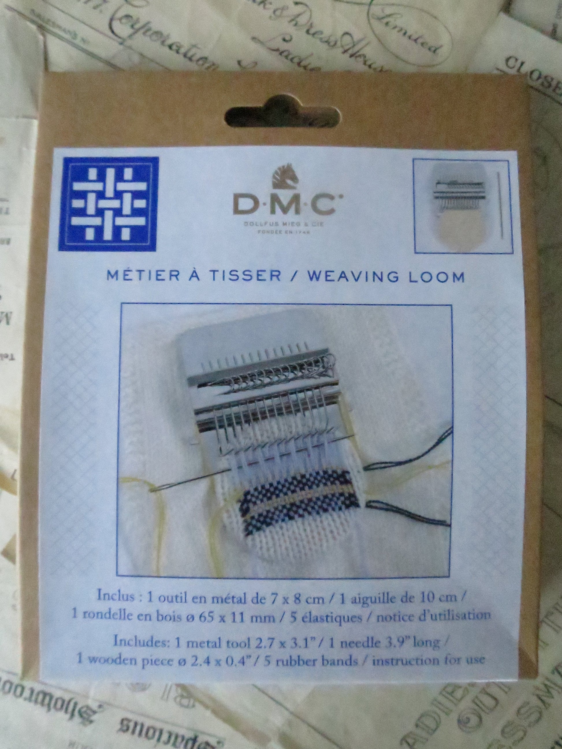Mini Weaving Darning Loom 11 cm | 14 Hook Mending Tool