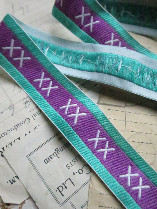 Suffragette XX 32 mm Jacquard Woven Ribbon