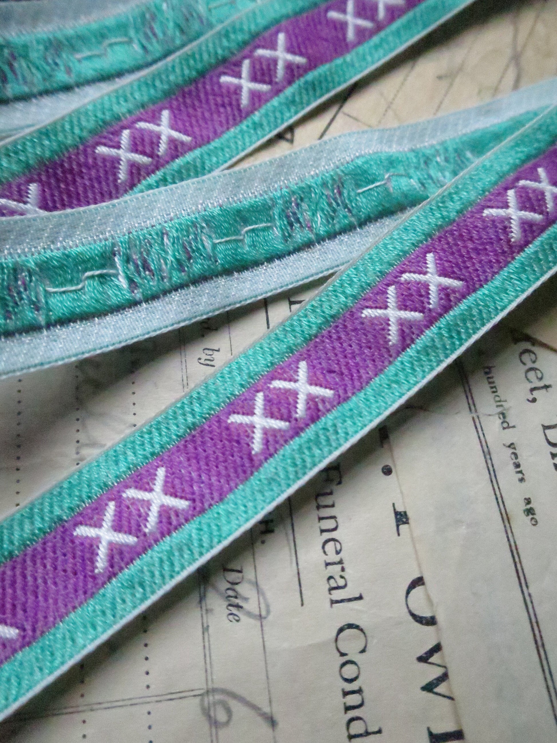 Suffragette XX 20 mm Jacquard Woven Ribbon