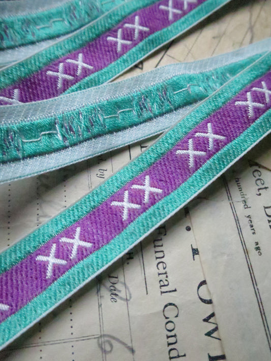 Suffragette XX 20 mm Jacquard Woven Ribbon