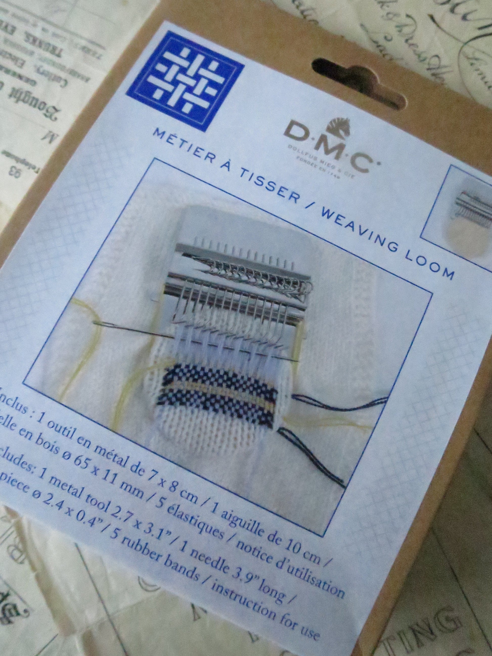 Mini Weaving Darning Loom 11 cm | 14 Hook Mending Tool