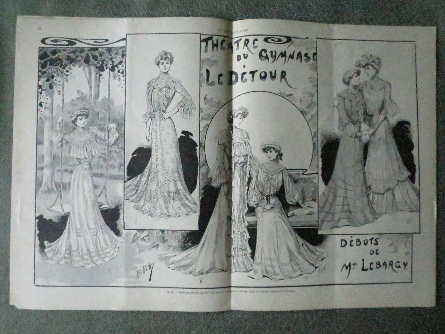 Antique Paris Fashions/ La Nouvelle Mode Magazine- February 8 1902