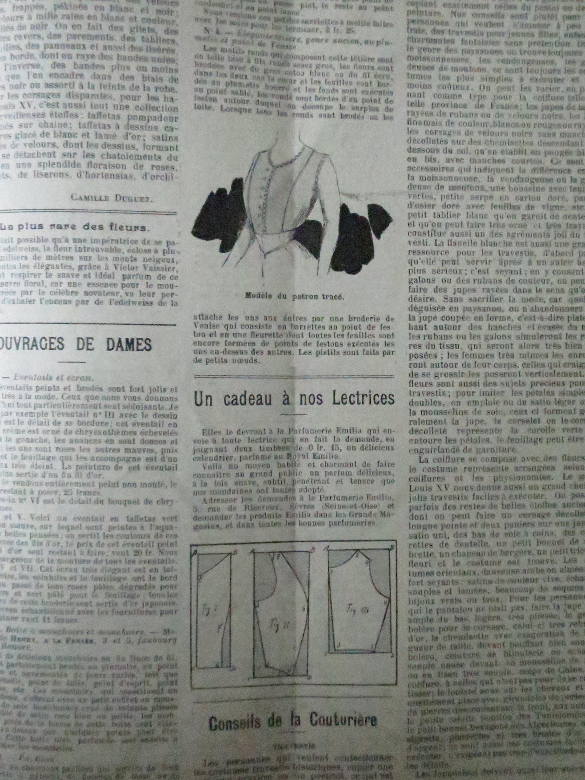 Antique Paris Fashions/ La Nouvelle Mode Magazine- February 8 1902