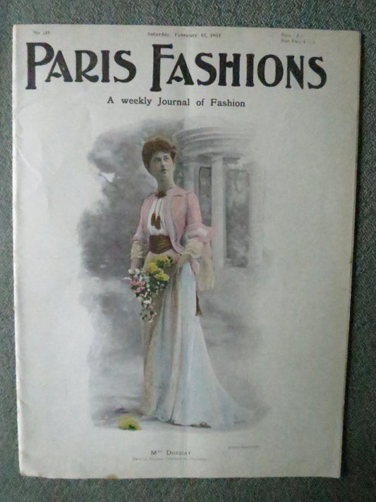 Antique Paris Fashions/ La Nouvelle Mode Magazine- February 15 1902