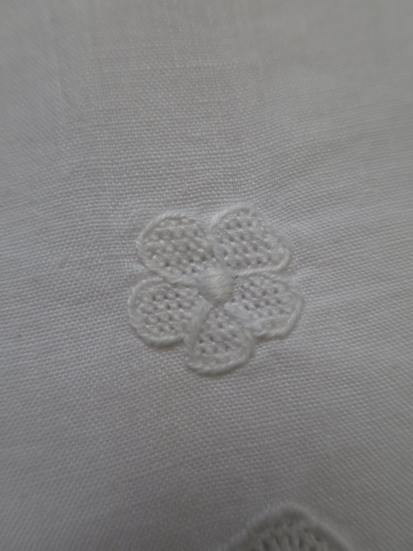 Antique Irish Linen Pair of Pillow Slips- Hand Embroidery & Bobbin Lace Inserts