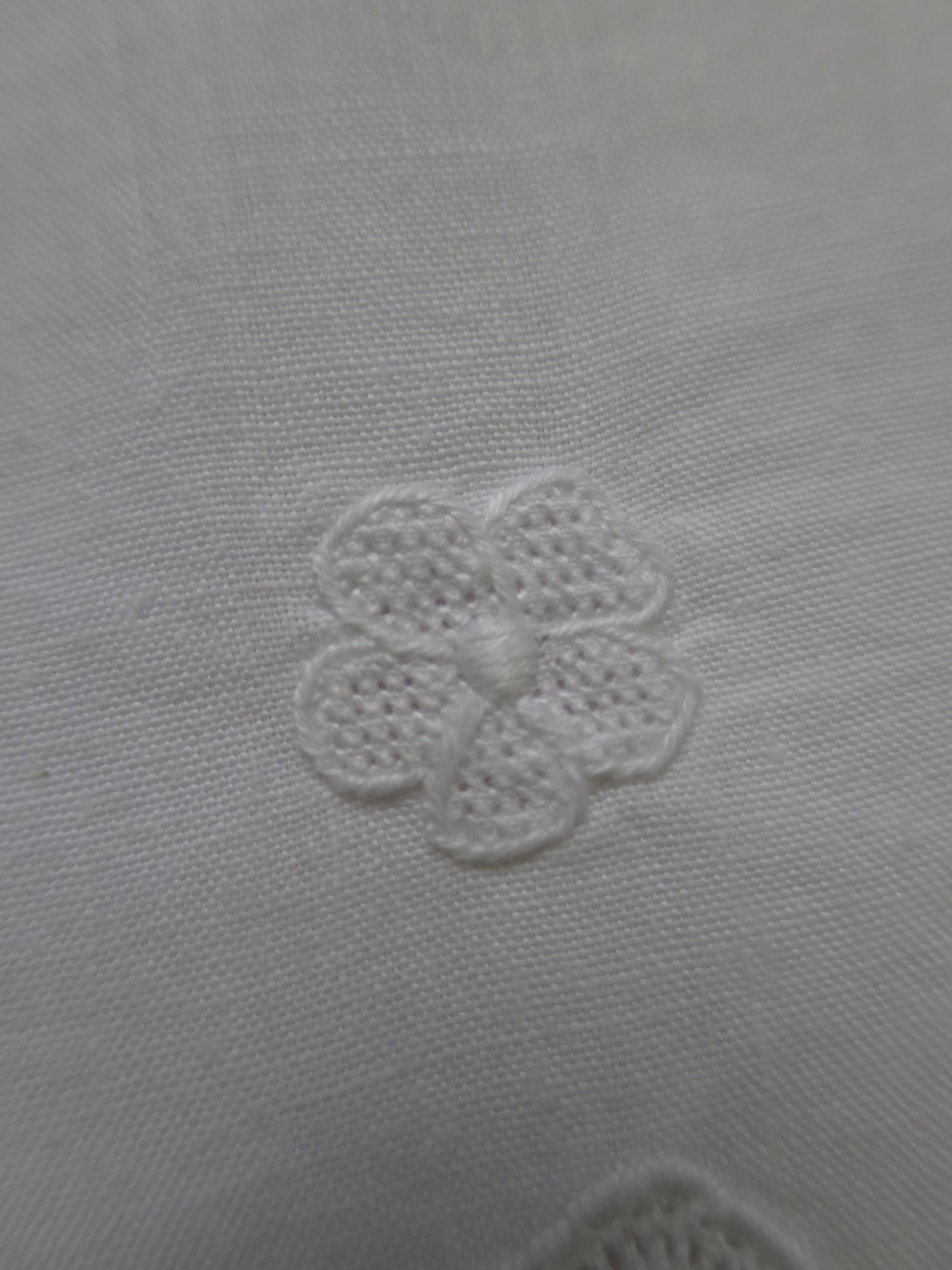 Antique Irish Linen Pair of Pillow Slips- Hand Embroidery & Bobbin Lace Inserts