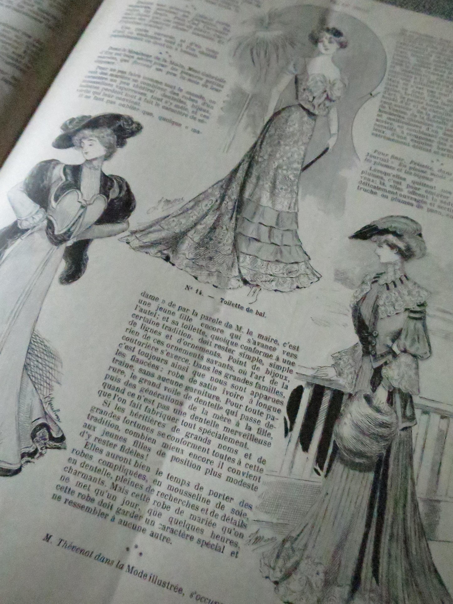 Antique Paris Fashions/ La Nouvelle Mode Magazine- February 1 1902- Original Pattern Included