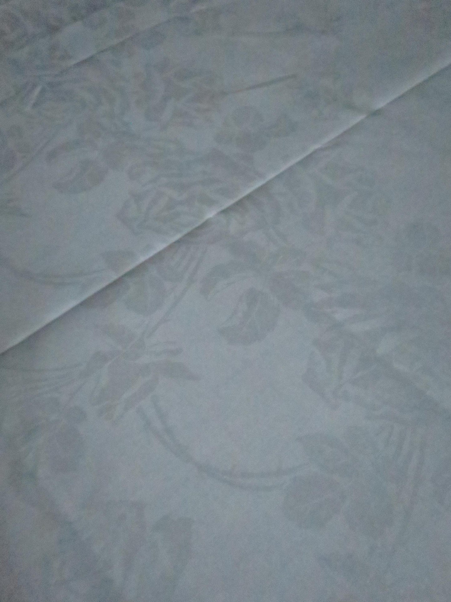 Antique Irish Linen Damask Table Cloth- Stylized Trailing Roses- 184 x 269 cm/ 72 x 106 "