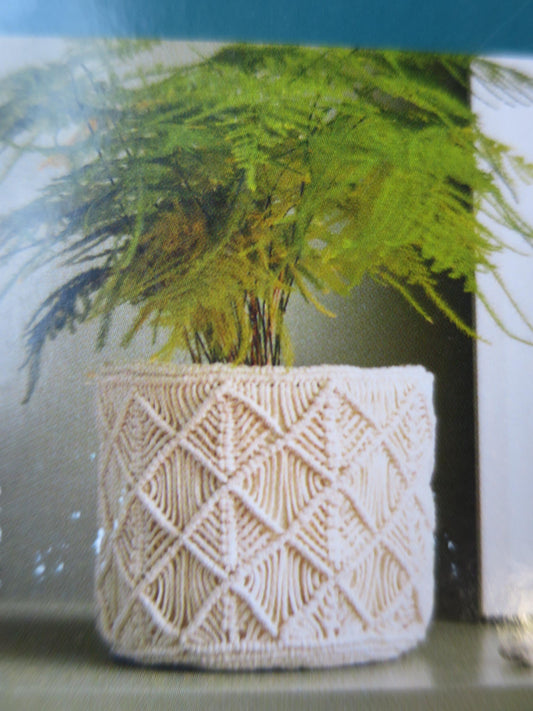 Boho Pot Cover Macrame Kit- The Gift of Stitch DMC