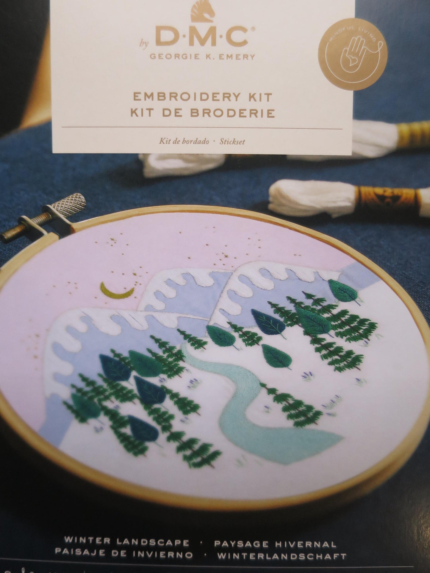 Winter Landscape Embroidery Kit -Georgie K. Emery