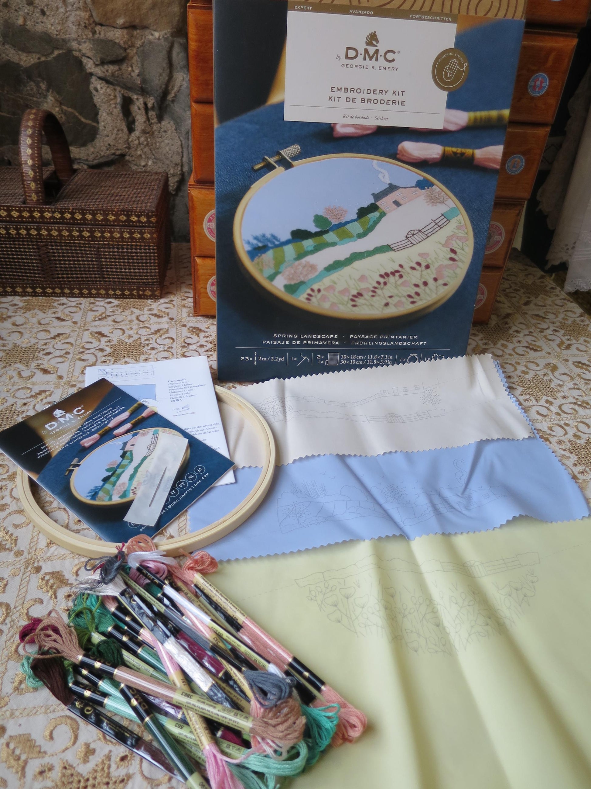 Spring Landscape Embroidery Kit -Georgie K. Emery
