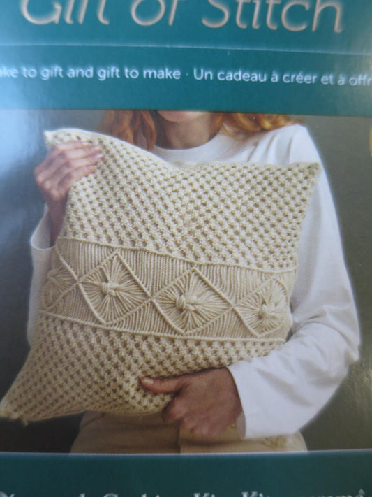 Macrame Diamonds Cushion Kit- The Gift of Stitch DMC